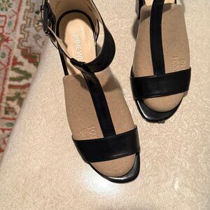 T Strap High-heeled Women's Shoes